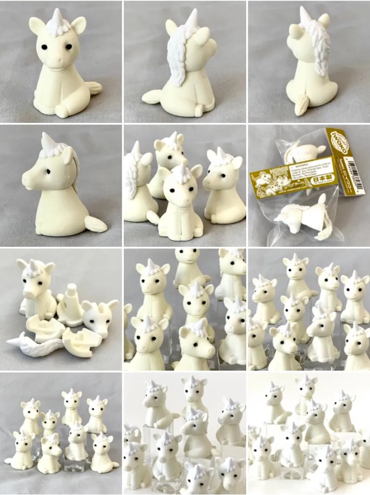 38056 WHITE UNICORN ERASER-60