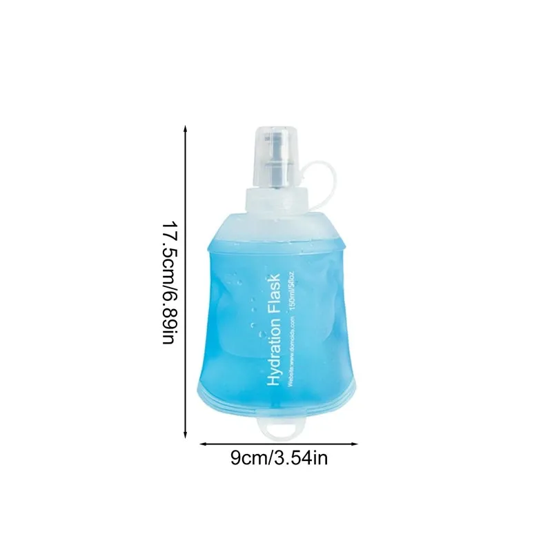 500ml Soft Flask Foldable Water Bag Portable Ultralight TPU Drink Bottle Outdoor Sport Hiking Camping Hydration Pack BPA-Free