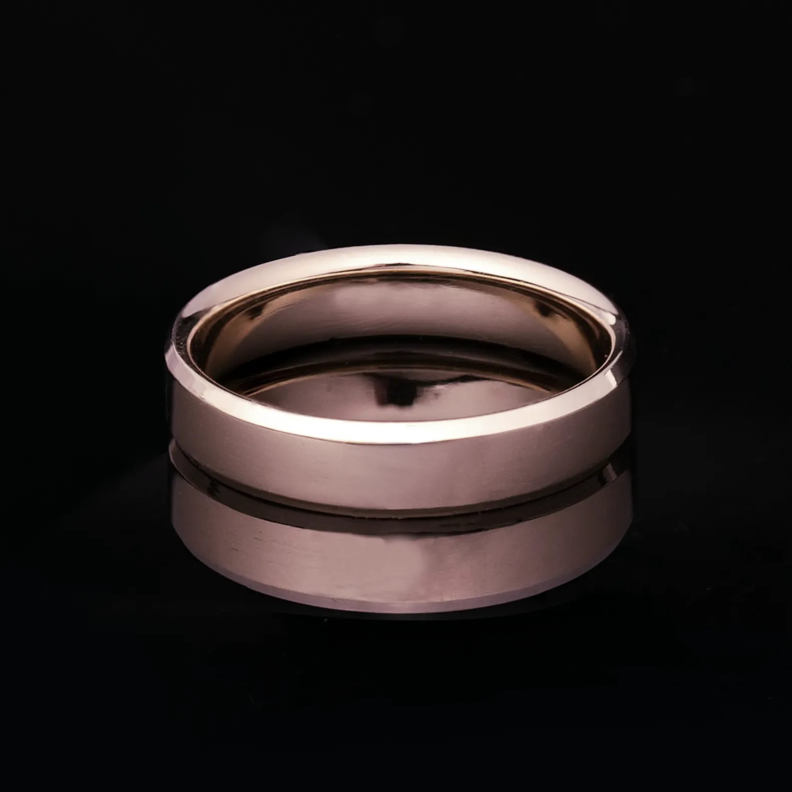 5mm Beveled Gold Ring