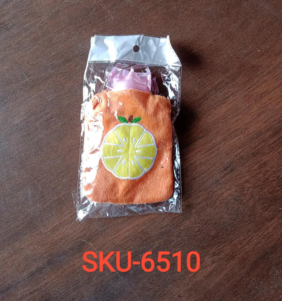 6510 Orange small Hot Water Bag with Cover for Pain Relief, Neck, Shoulder Pain and Hand, Feet Warmer, Menstrual Cramps.