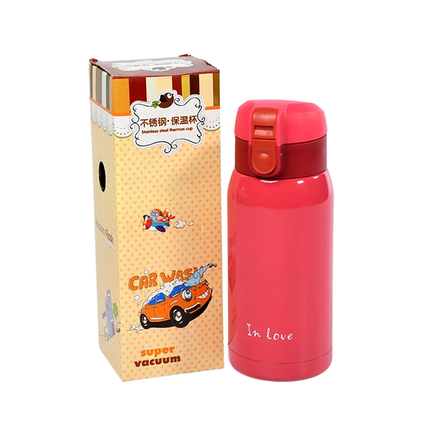 6800 Candy Color Stainless Steel Vacuum Flasks Thermal Bottle | Leakproof Sport | 360ml Suitable For School ,Office & College