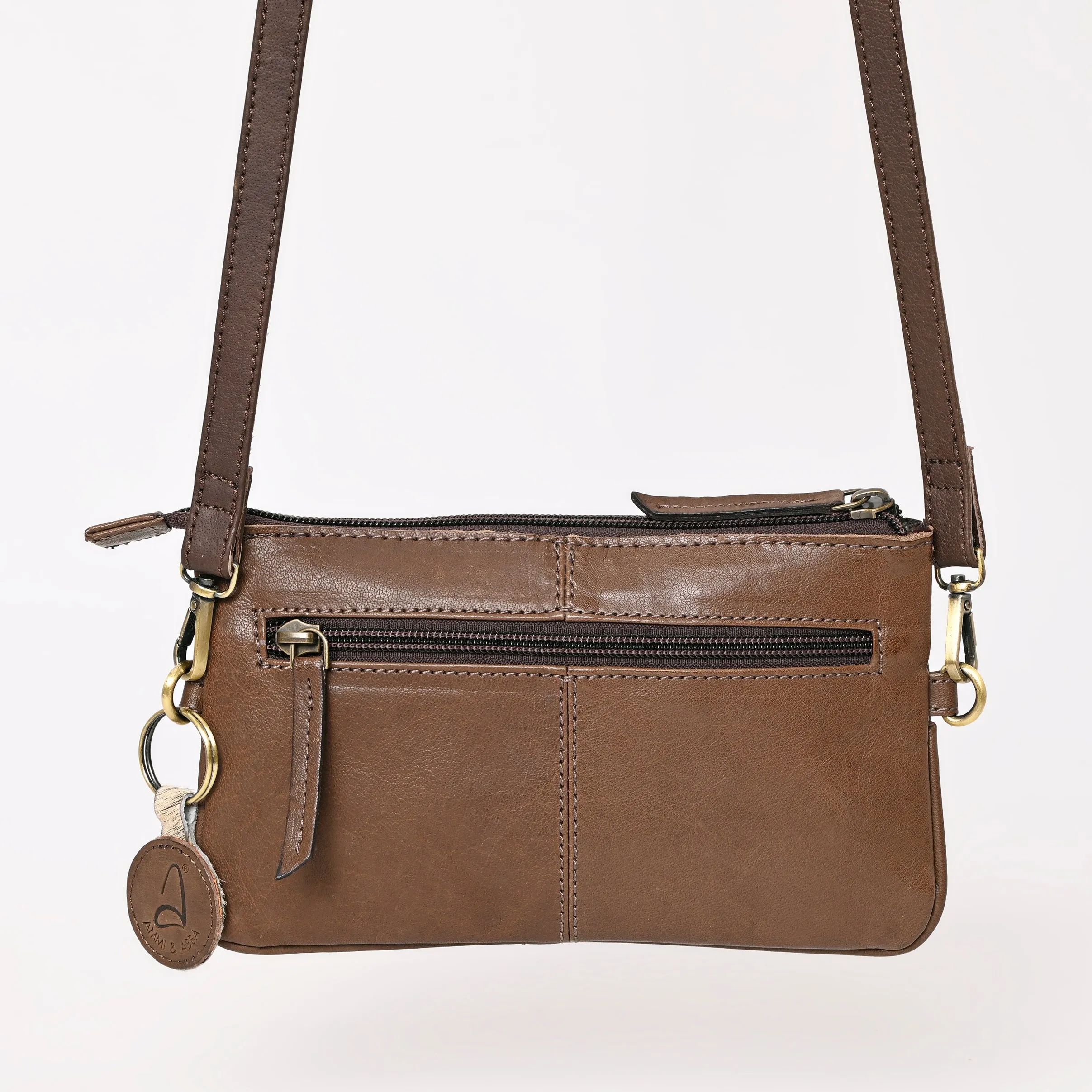 A&A-986  Montana West 100% Genuine Oily Calf Leather  Crossbody