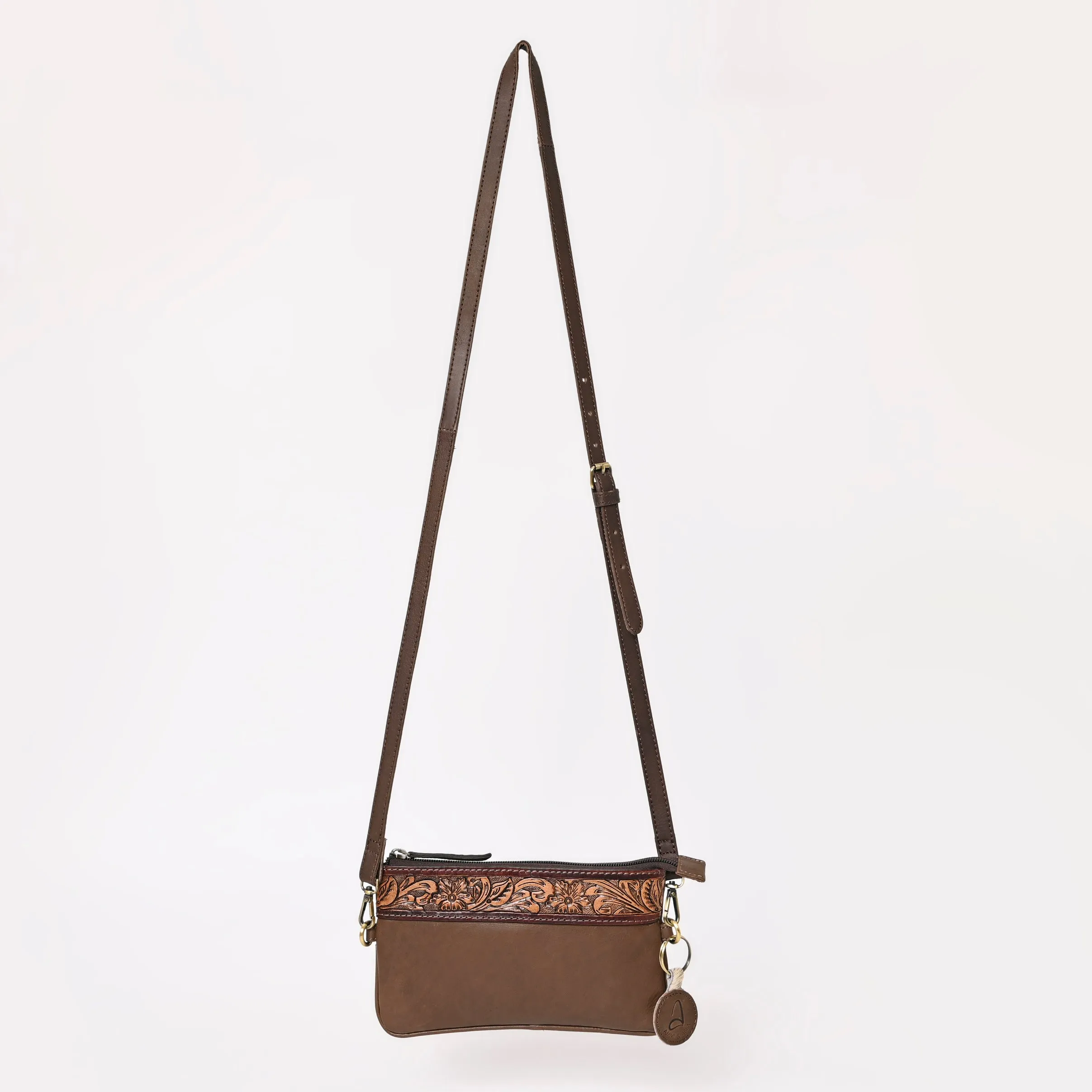 A&A-986  Montana West 100% Genuine Oily Calf Leather  Crossbody