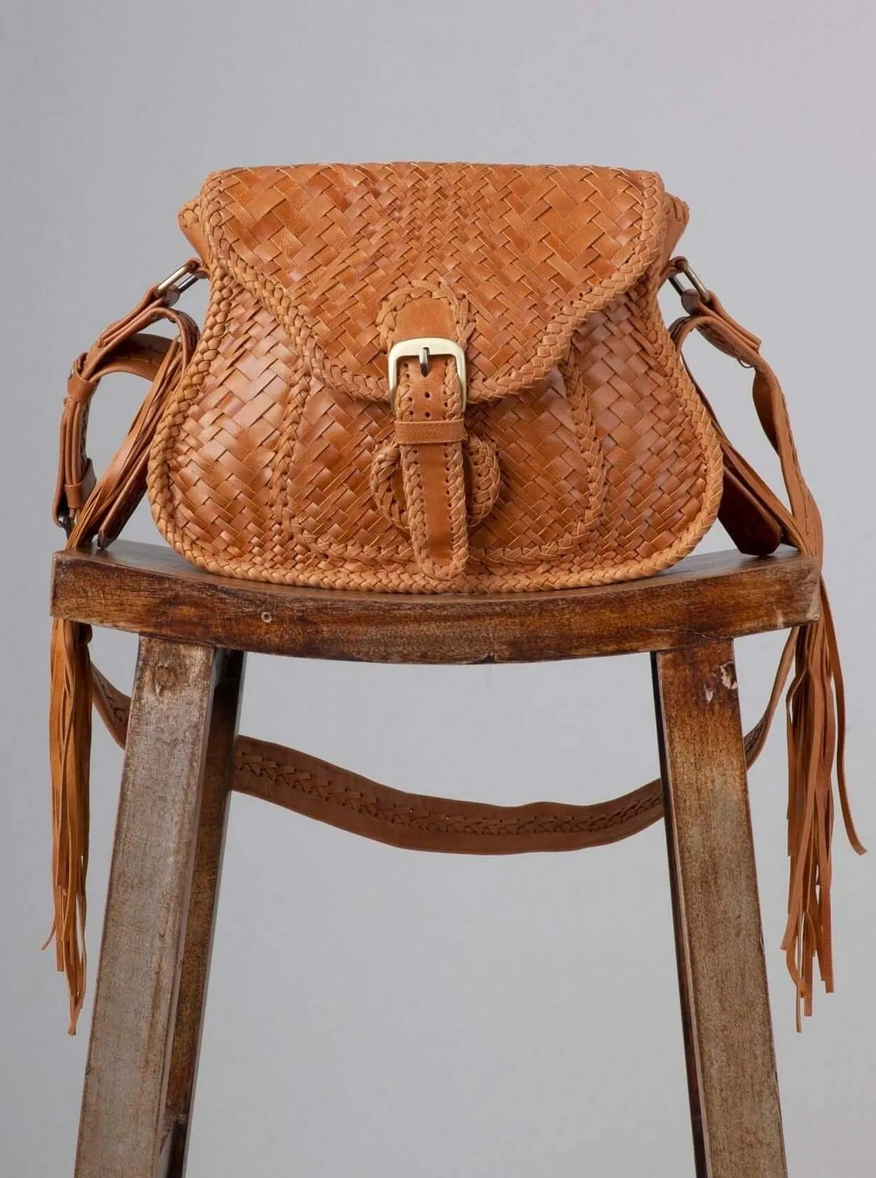 Adelaide Leather Saddle Bag Gingerbread