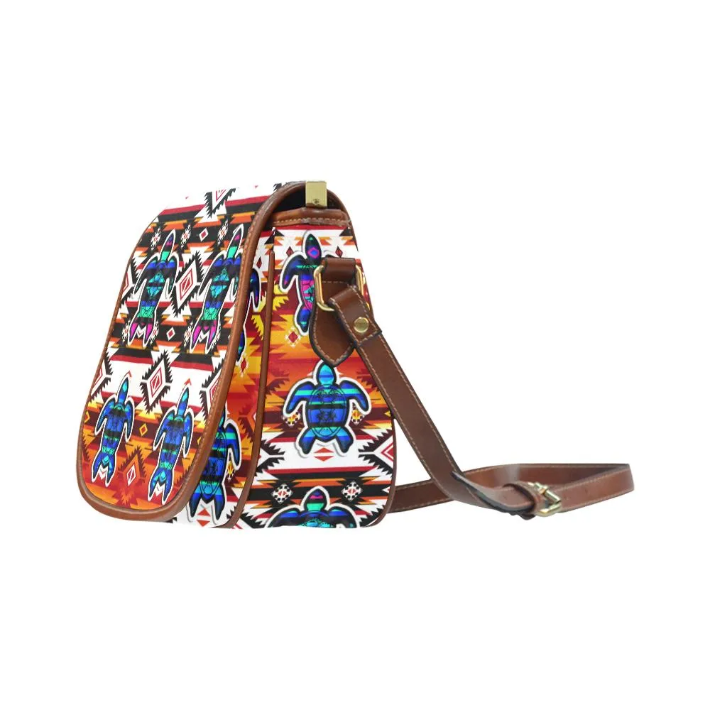 Adobe Fire Turtle Colored Saddle Bag/Small