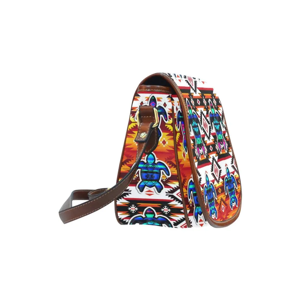 Adobe Fire Turtle Colored Saddle Bag/Small