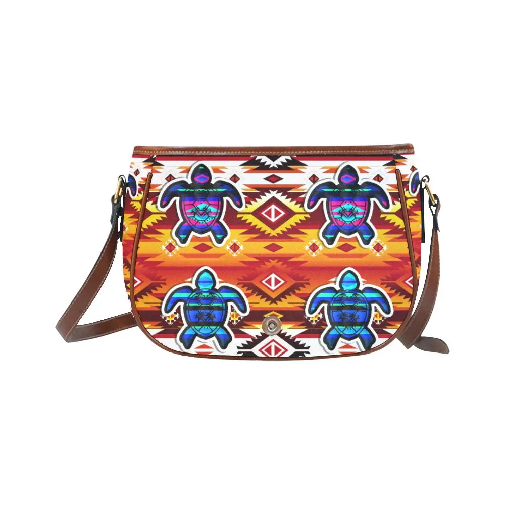 Adobe Fire Turtle Colored Saddle Bag/Small