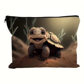 Adorable Turtle Cosmetic Bag  Perfect Birthday or Friend Gift