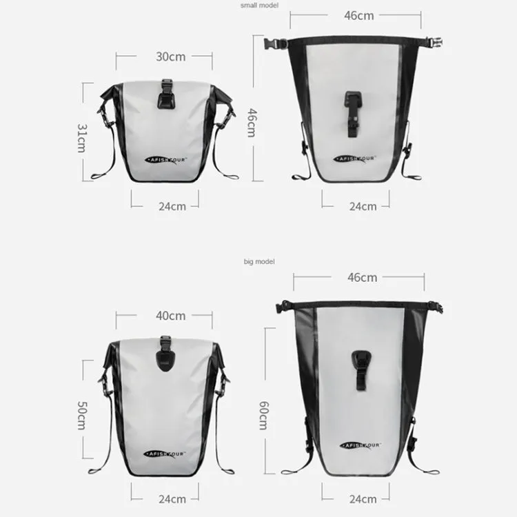 AFISHTOUR FB2039 Outdoor Sports Waterproof Bicycle Bag Large Capacity Cycling Bag, Size: 15L(Grey)