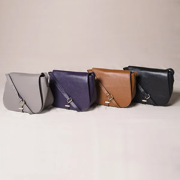 ALBERT PARK - Storm Pebbled Leather Saddle Bag