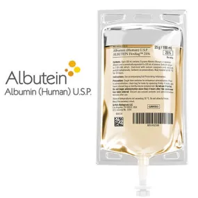 Albutein 25% Albumin (Human) Flexbag IV Bag Solution 100 mL x 5/Box (RX)