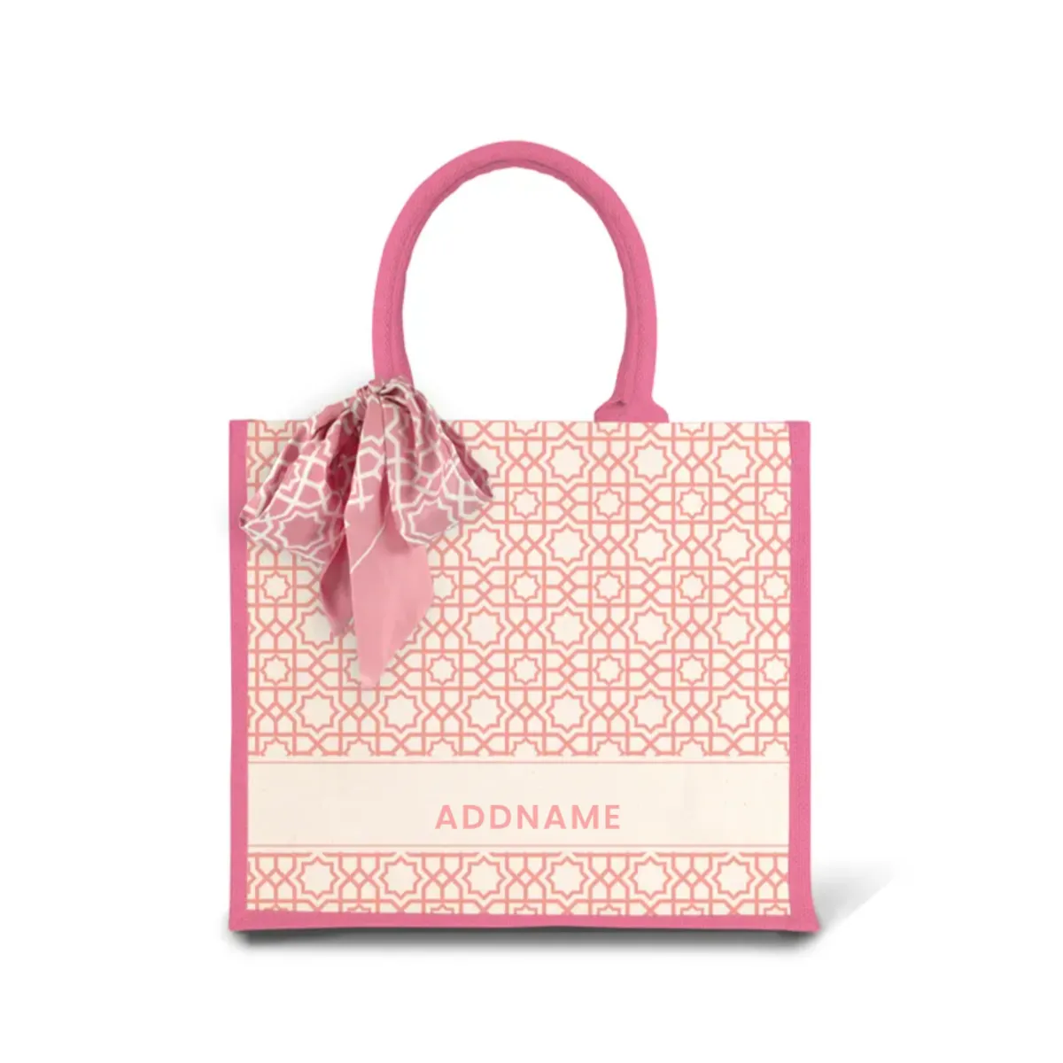 Annas Series - Pastel Peach Jute Bags