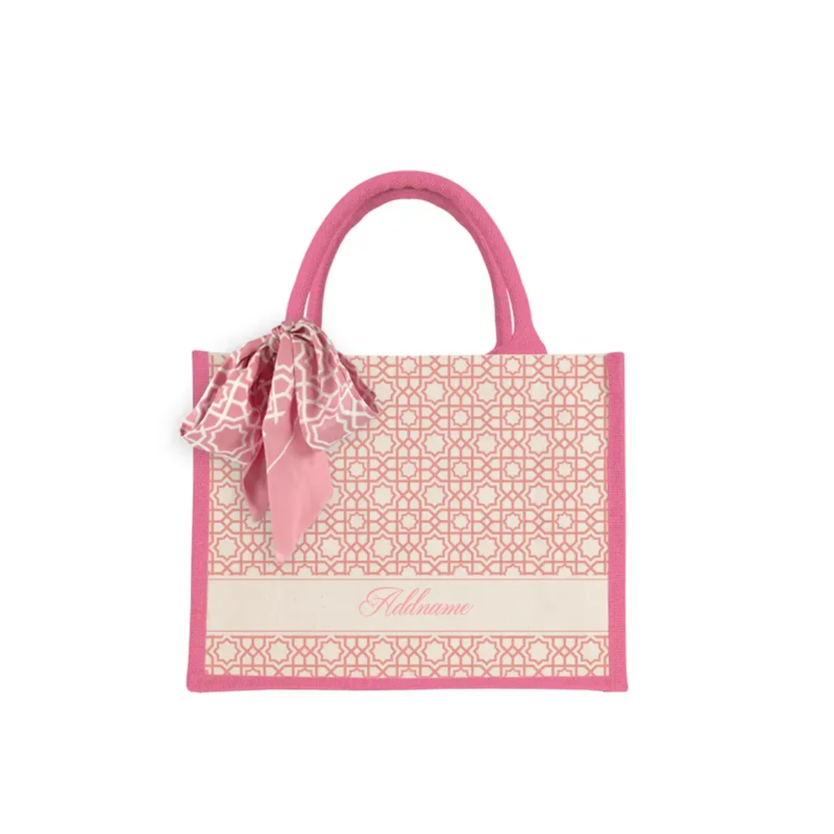 Annas Series - Pastel Peach Jute Bags