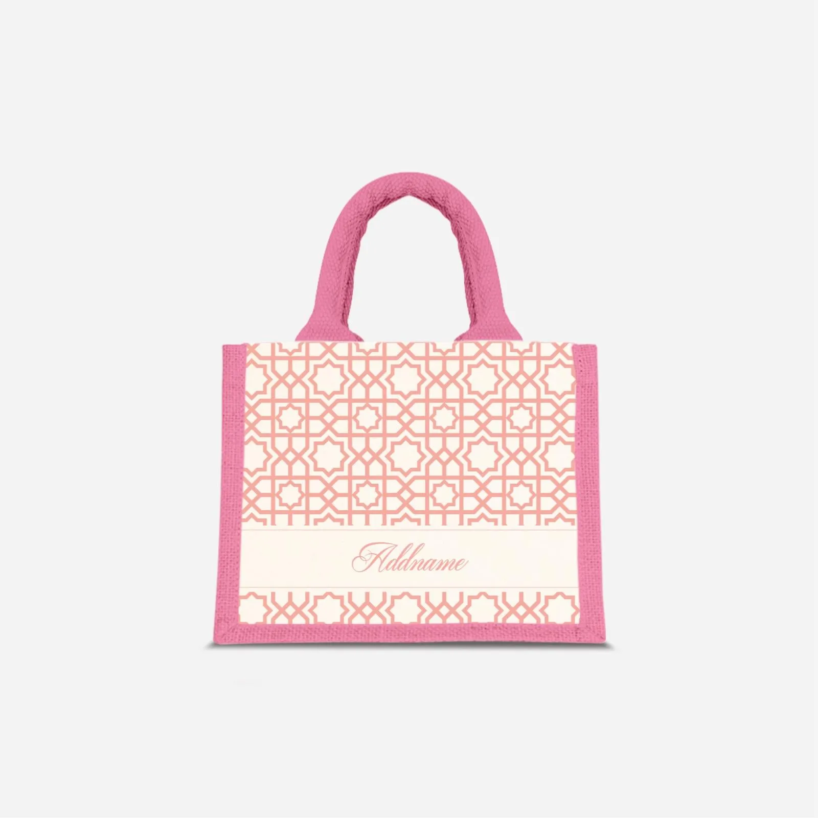 Annas Series - Pastel Peach Jute Bags