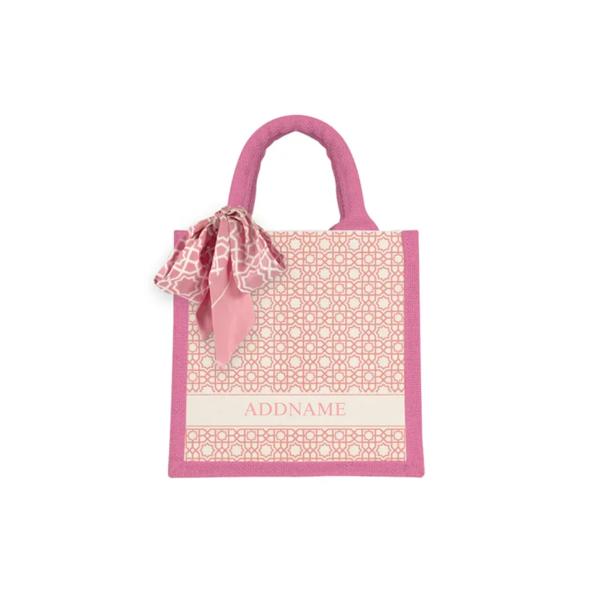 Annas Series - Pastel Peach Jute Bags