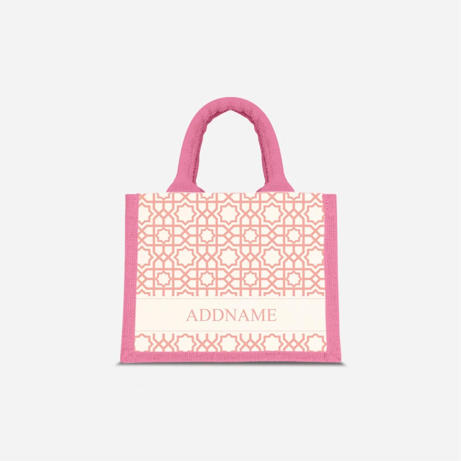 Annas Series - Pastel Peach Jute Bags