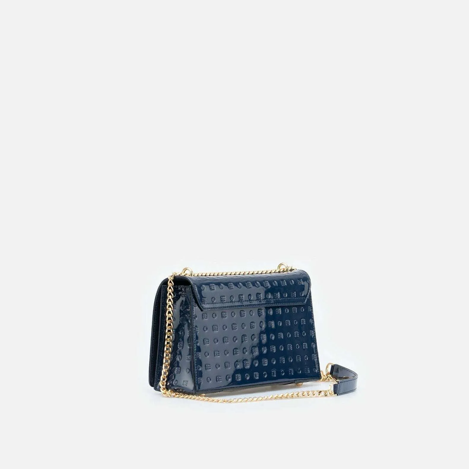 ARCADIA - Laila Medium Crossbody - Blue Patent