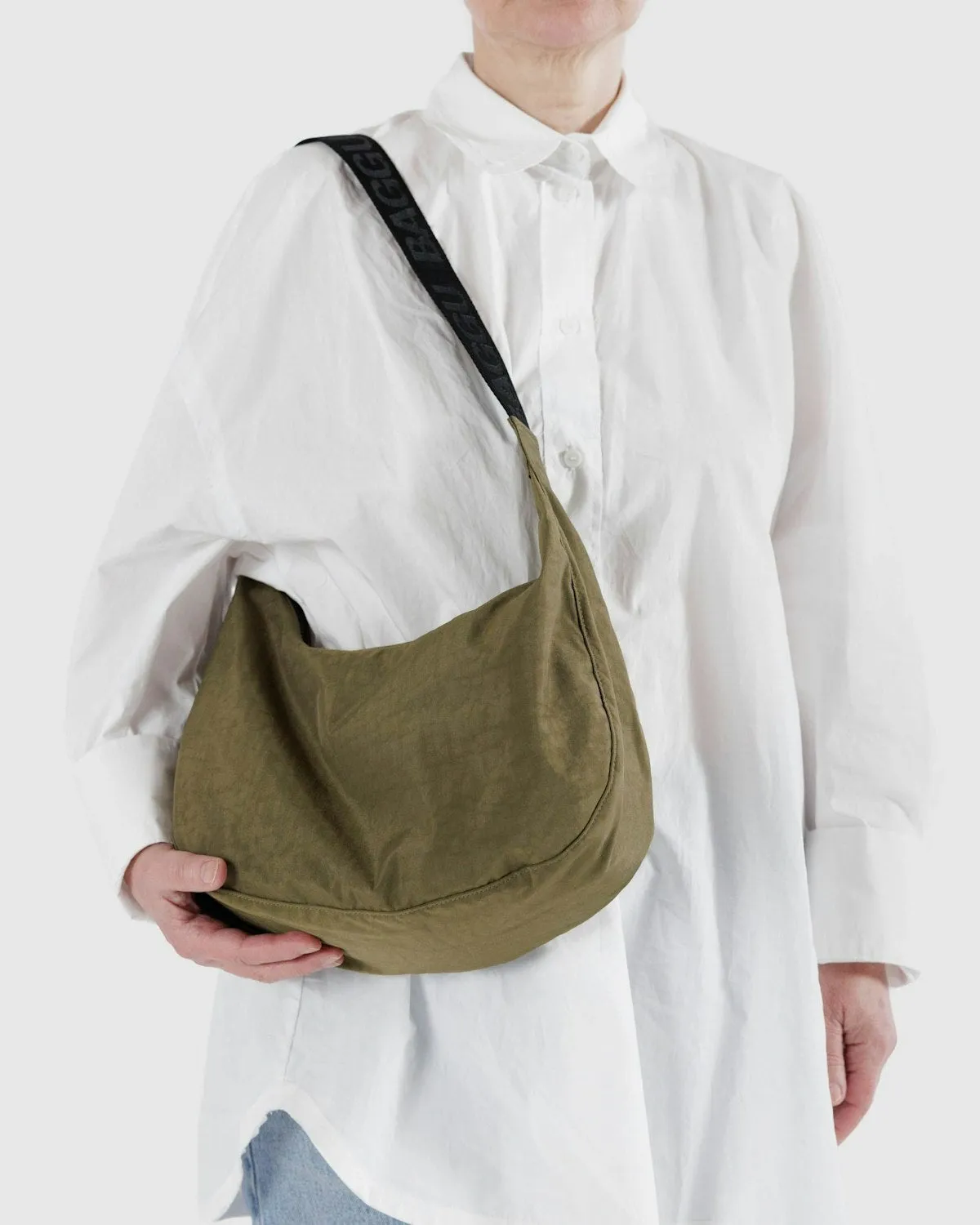 BAGGU Medium Crescent Bag | Seaweed