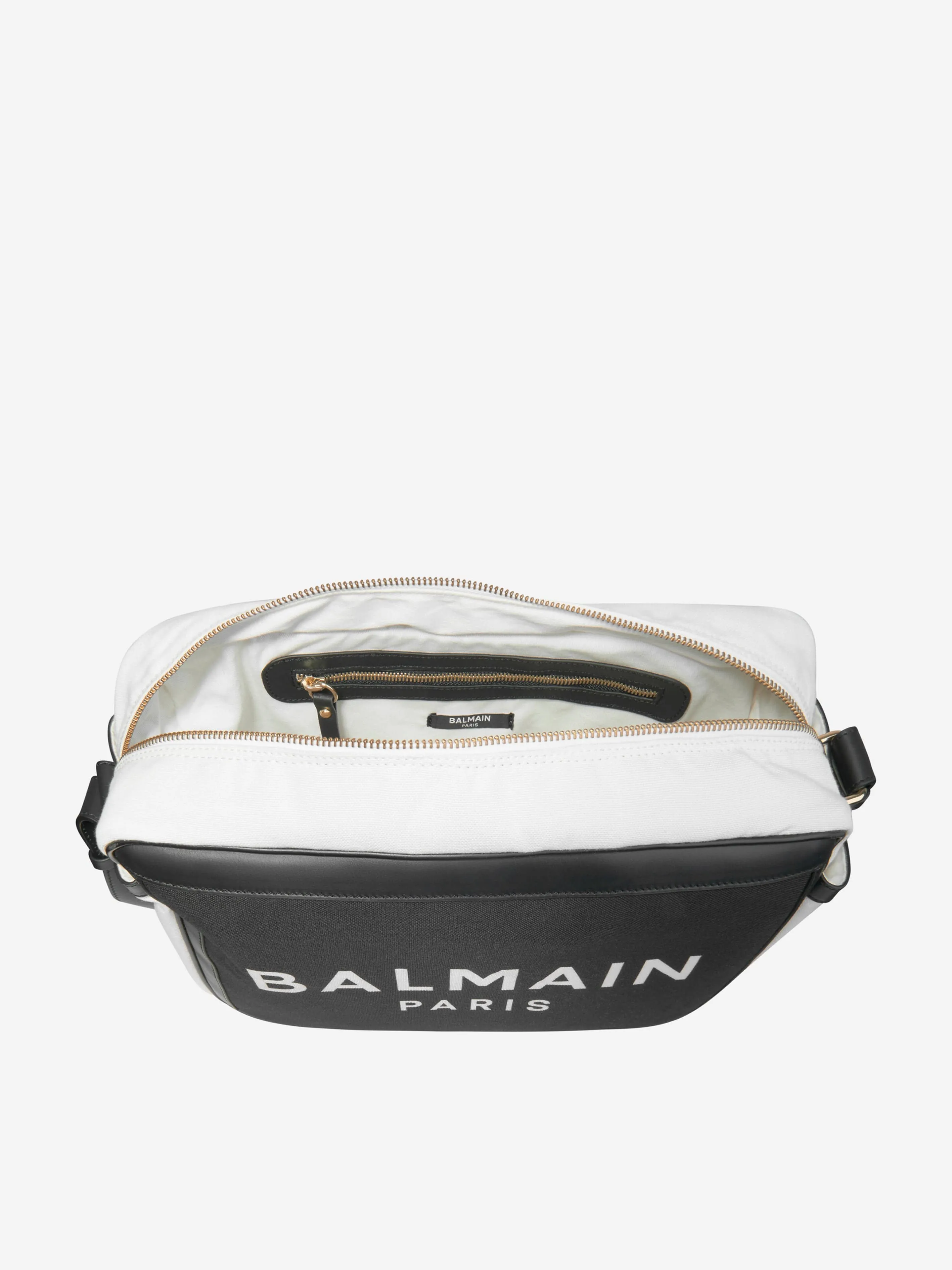 Balmain Baby Logo Changing Bag in Black