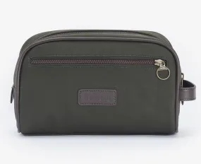 Barbour Wax Washbag Olive