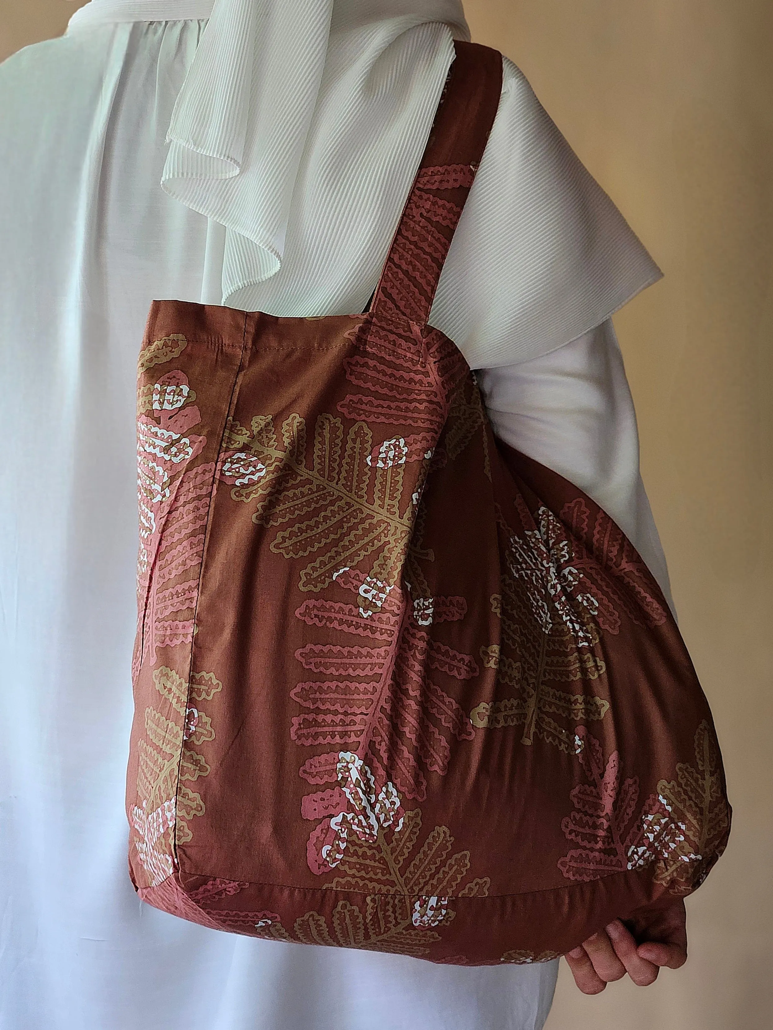 BATIK TOTE BAG - FOREST FERN