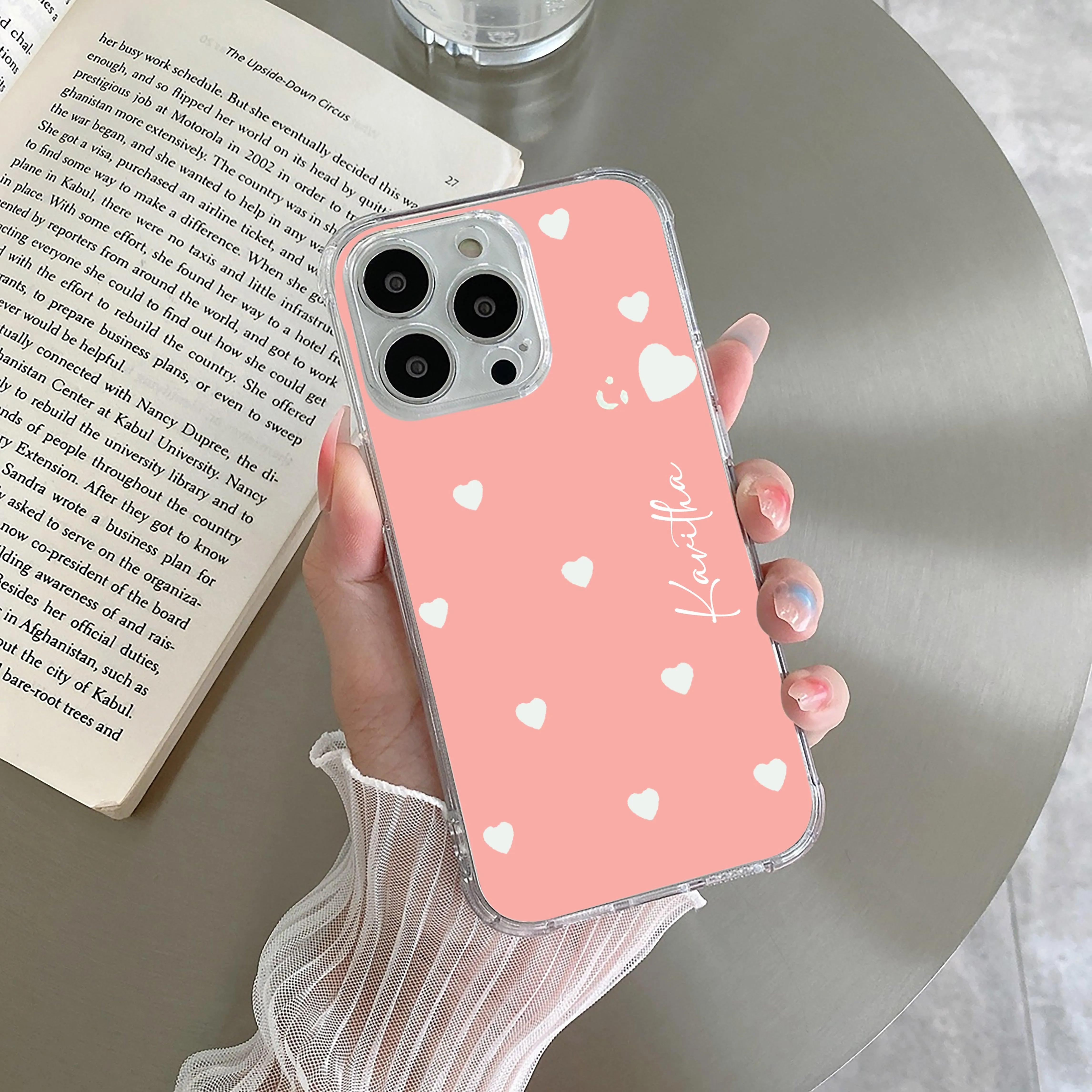 Be Loved Customize Transparent Silicon Case Peach For Poco