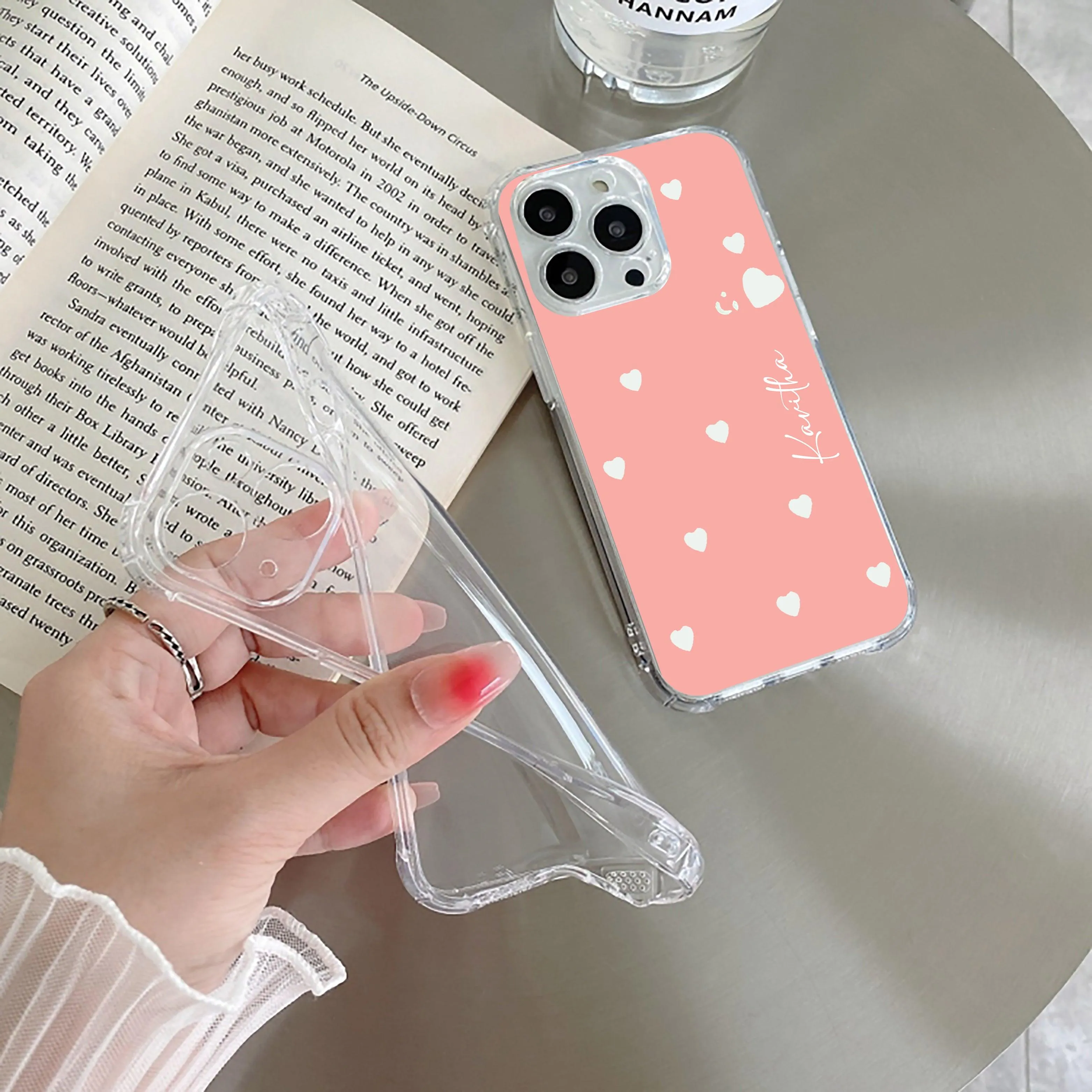 Be Loved Customize Transparent Silicon Case Peach For Poco