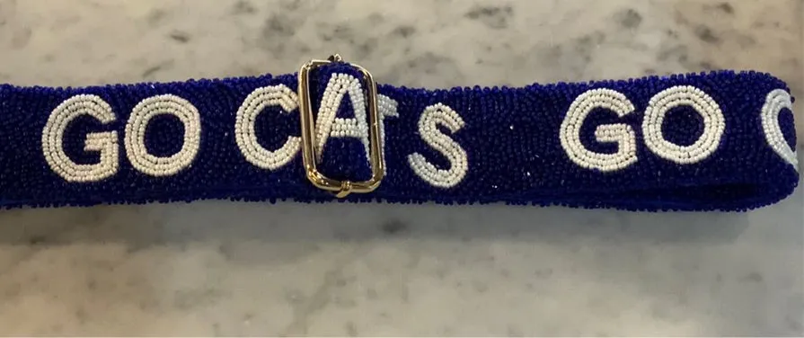 Beaded Adjustable Bag Strap Go Cats KY