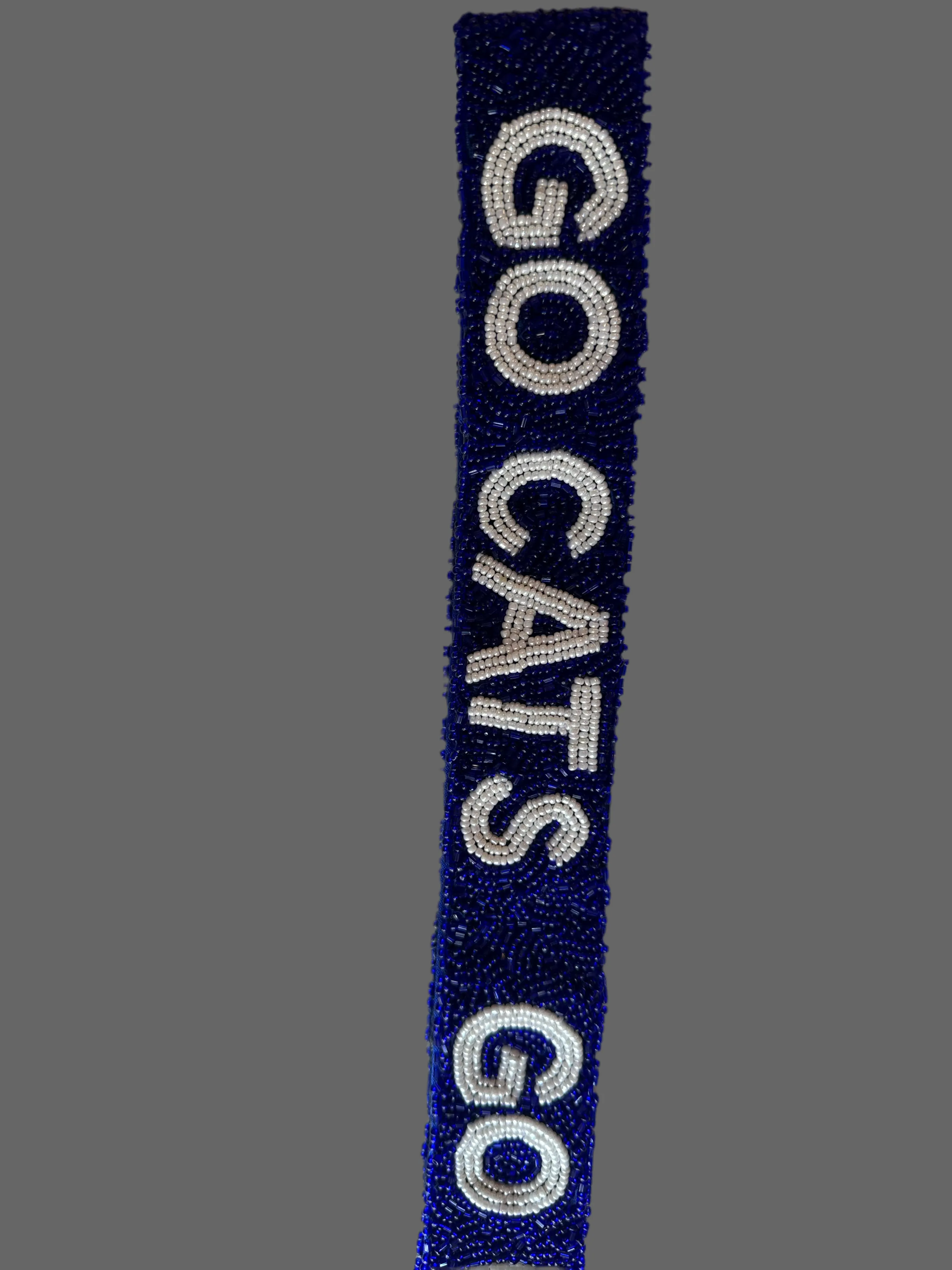 Beaded Adjustable Bag Strap Go Cats KY