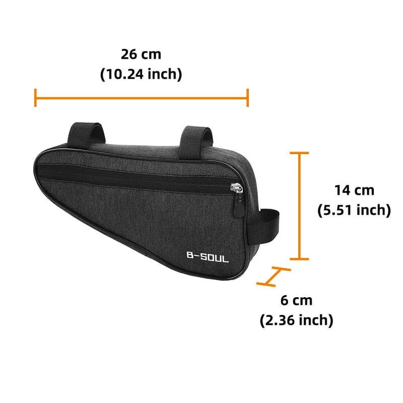 Bike Bicycle Bag Waterproof Triangle Bike Bag Front Tube Frame Bag Mountain Bike Triangle Pouch Frame Holder Bicycle Accessories