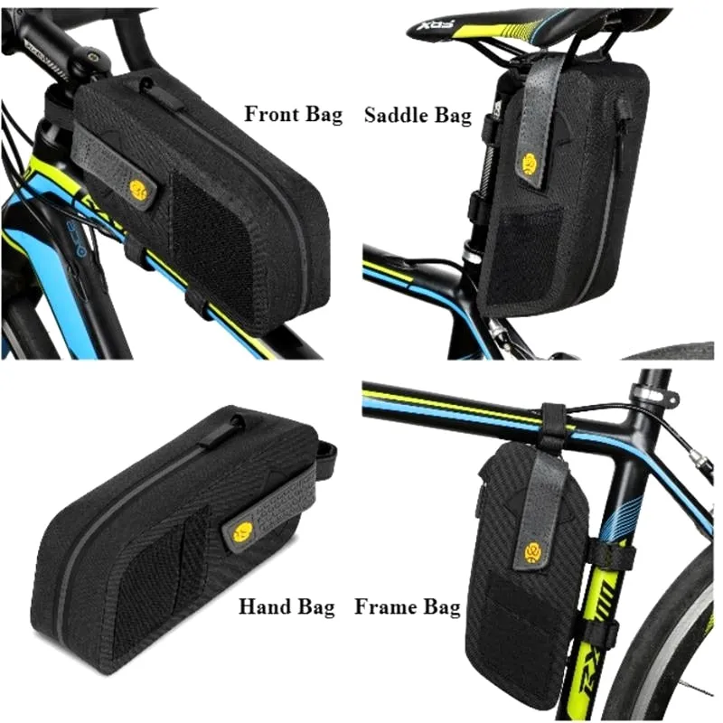 Bike Saddle Bag Rainproof Multifunctional Front Frame MTB Road Bicycle Bag Reflective Pannier Cycling Accessories