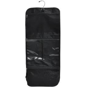 Black Glitter NGIL Traveling Toiletry Bag