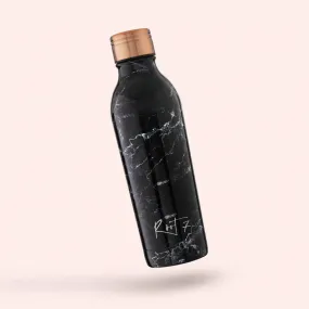 Black Marble Water Bottle