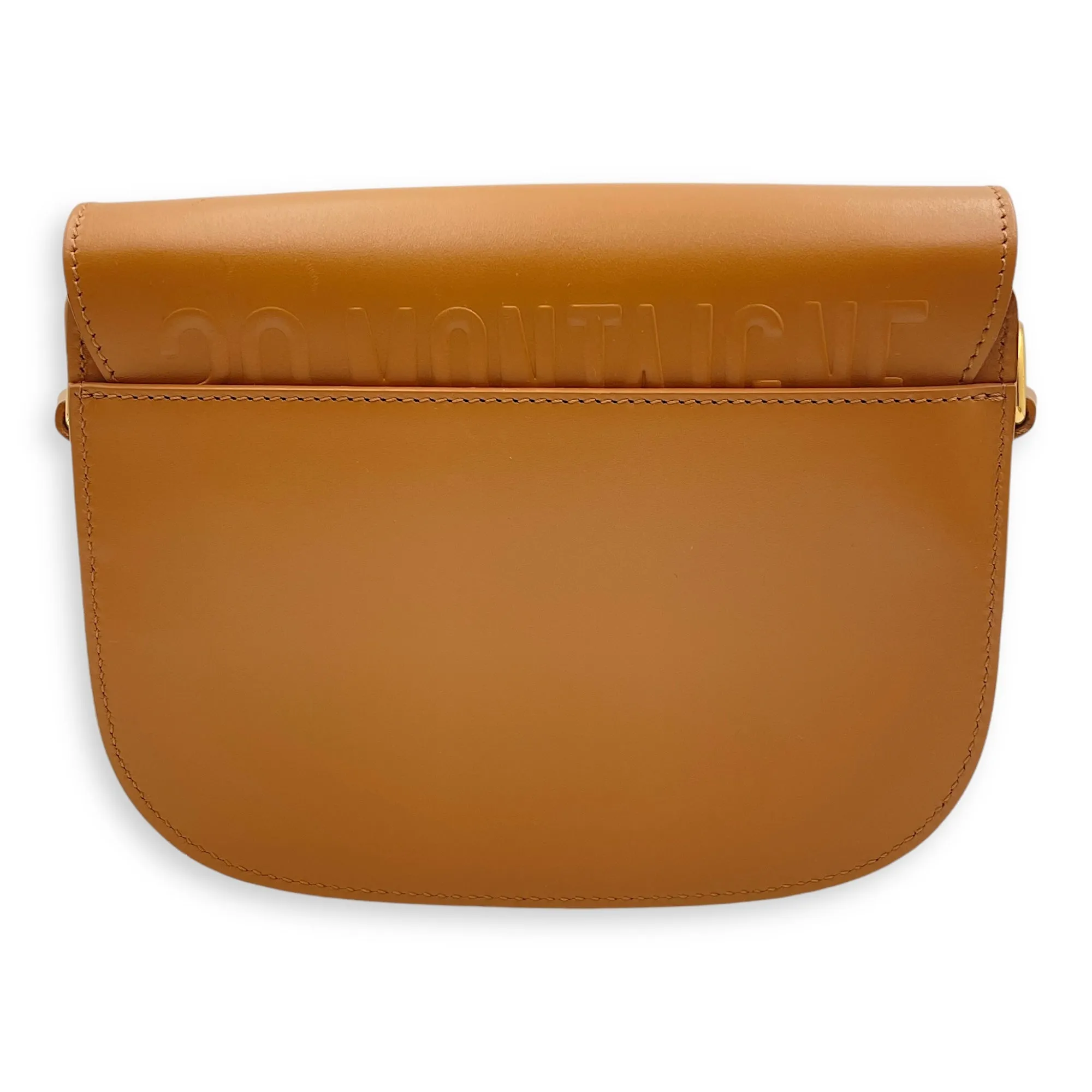 Bobby Small Camel Crossbody Bag in Smooth Calf, Gold hardware