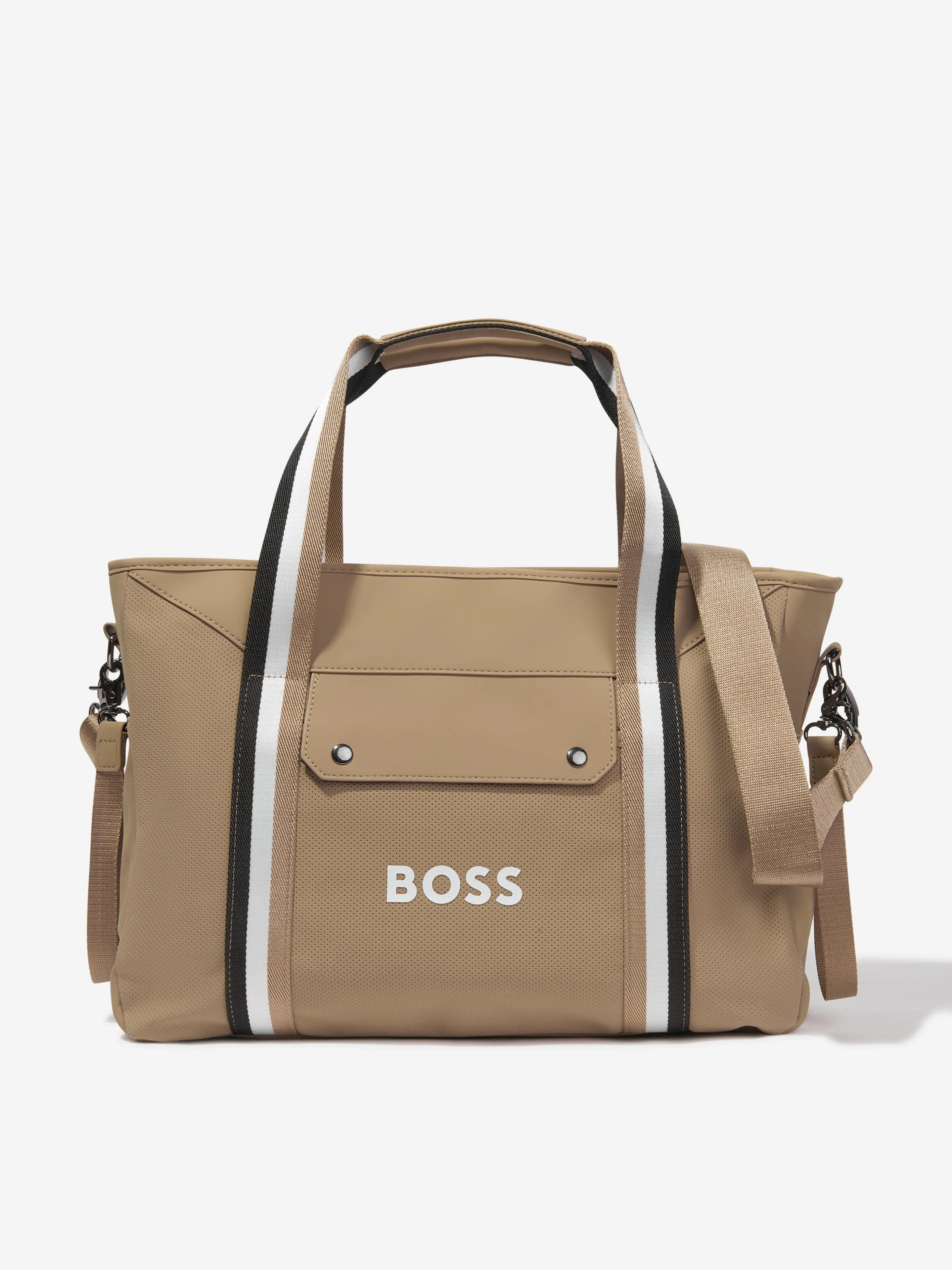 BOSS Baby Logo Changing Bag in Beige