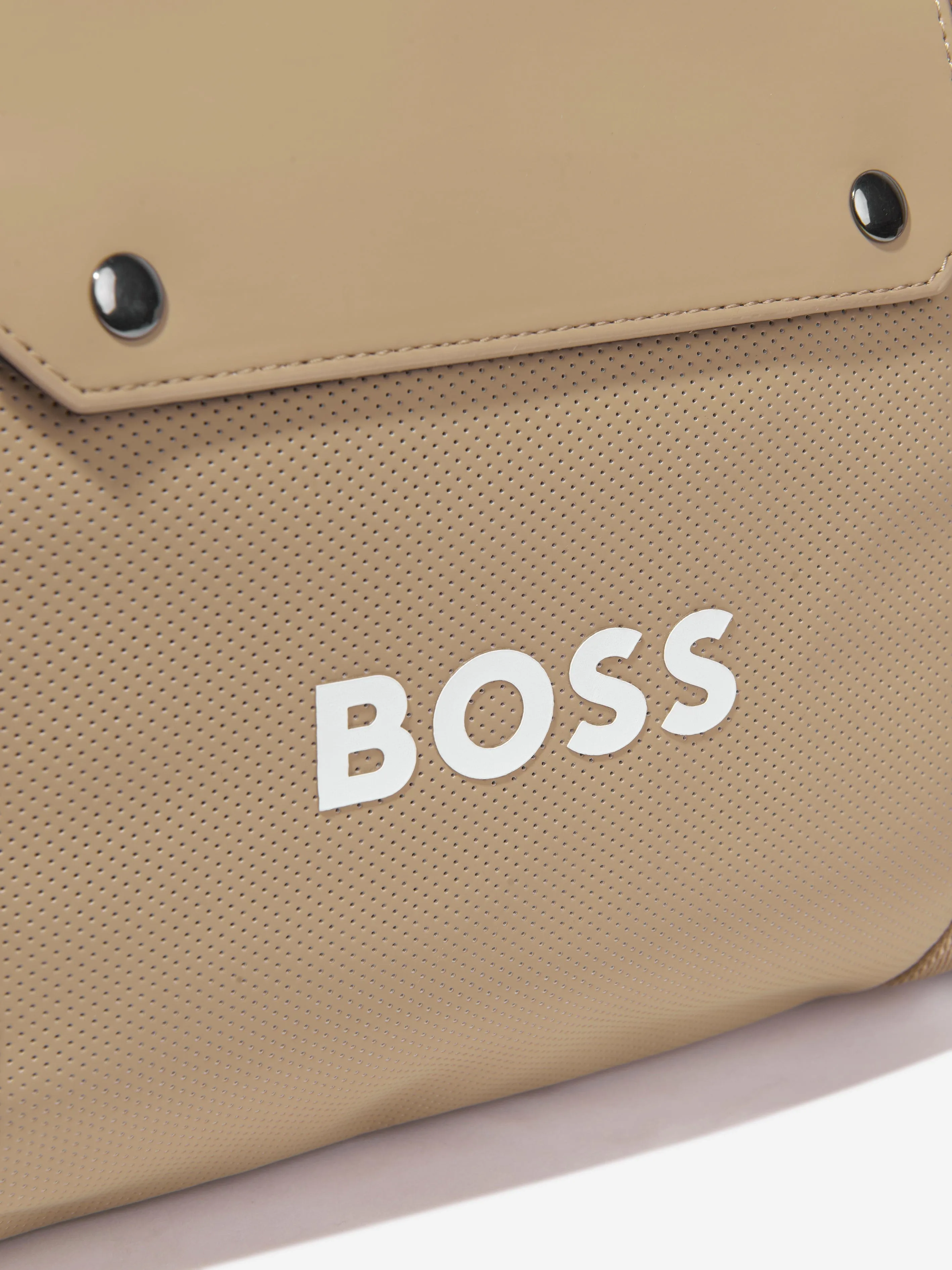 BOSS Baby Logo Changing Bag in Beige