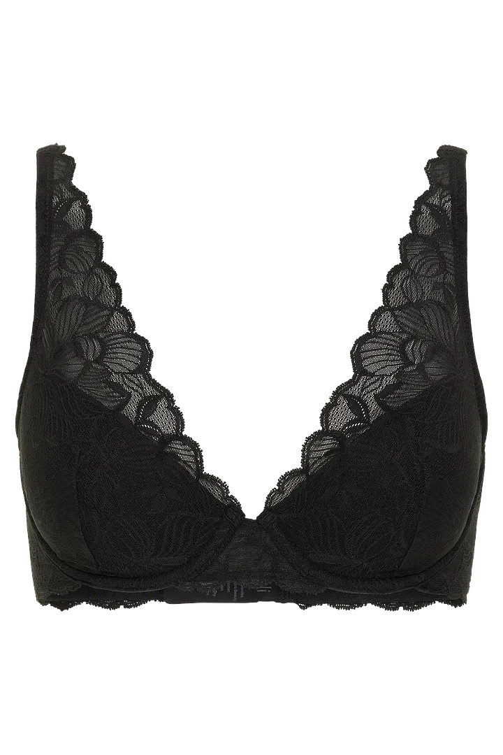 BR0017 - Elegant High-Apex Plung Bra