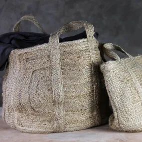 Braided Hemp Storage Basket - Natural