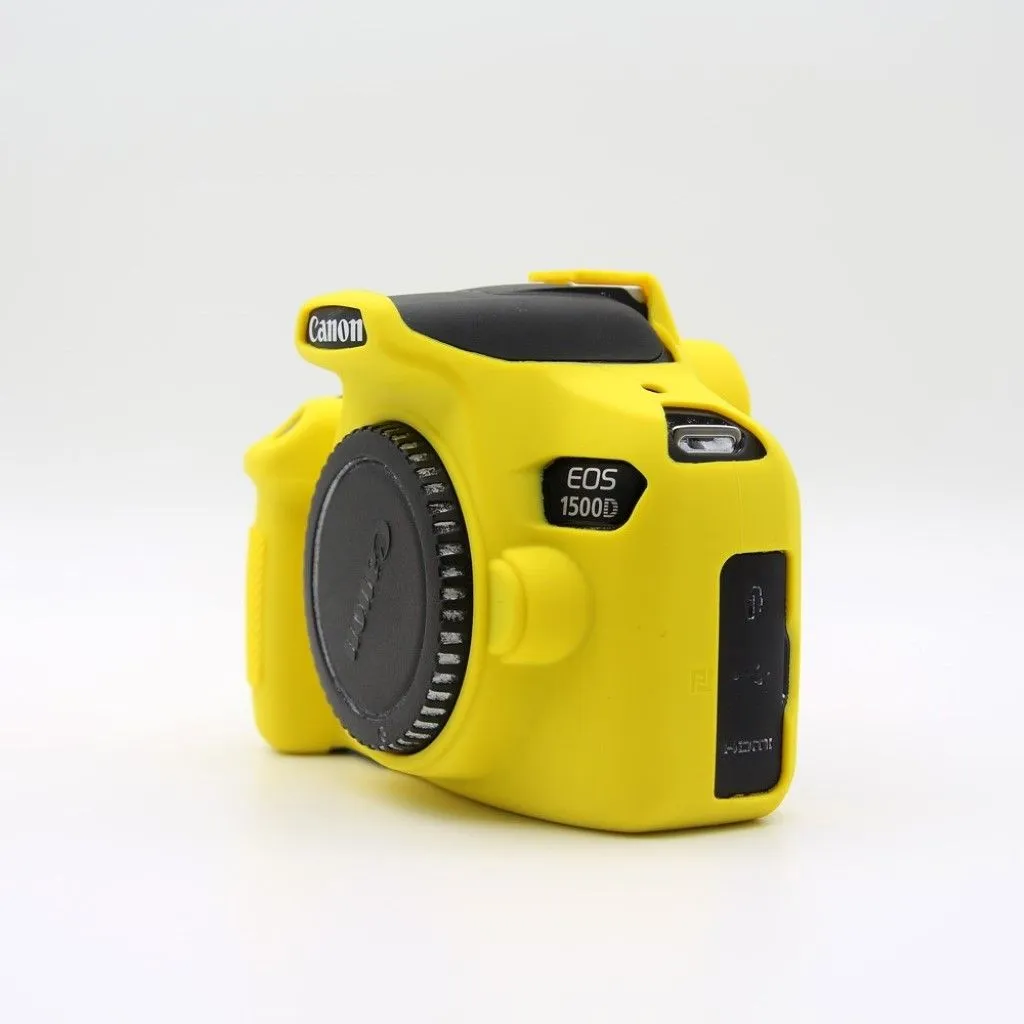 Canon EOS 1500D soft silicone protective case - Yellow