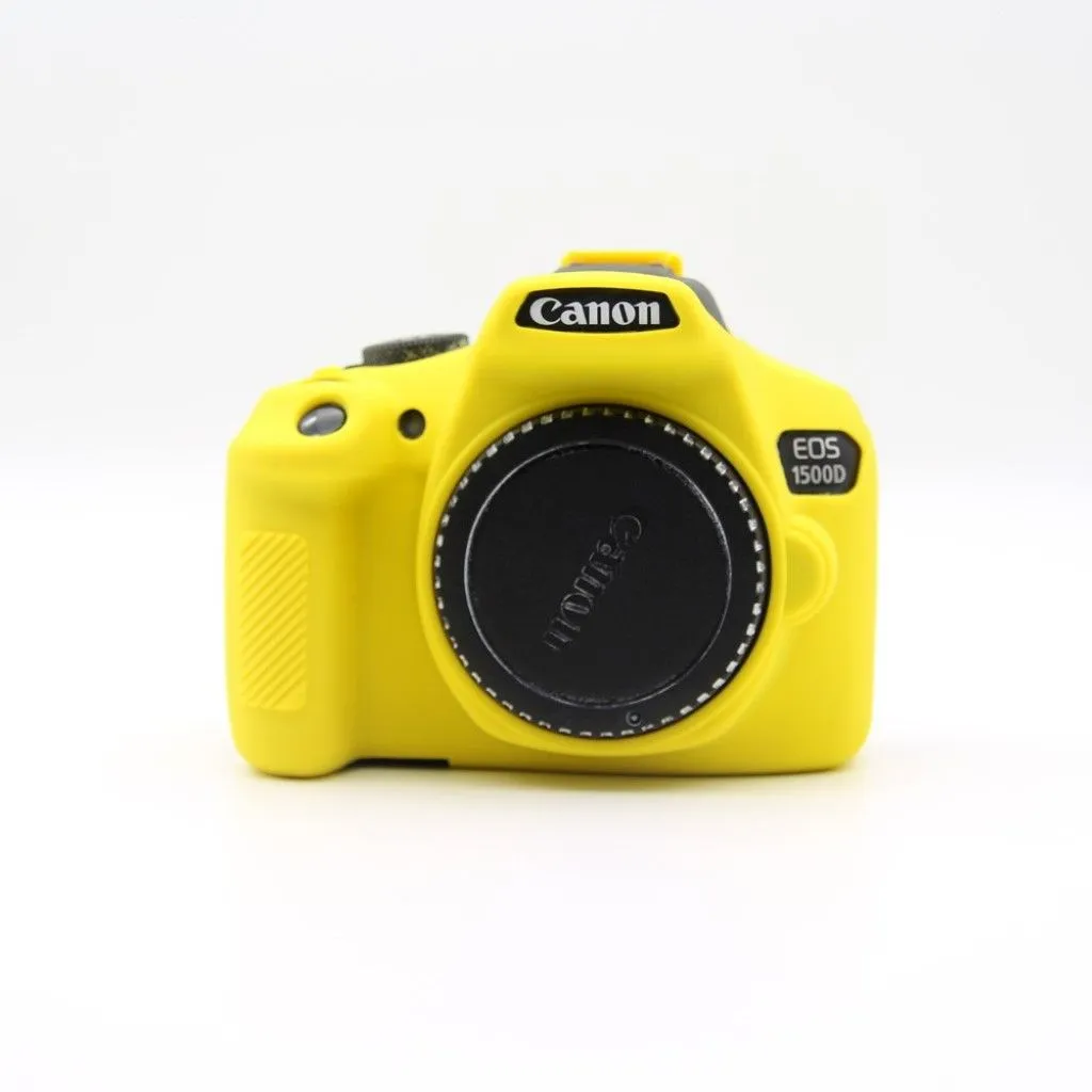 Canon EOS 1500D soft silicone protective case - Yellow