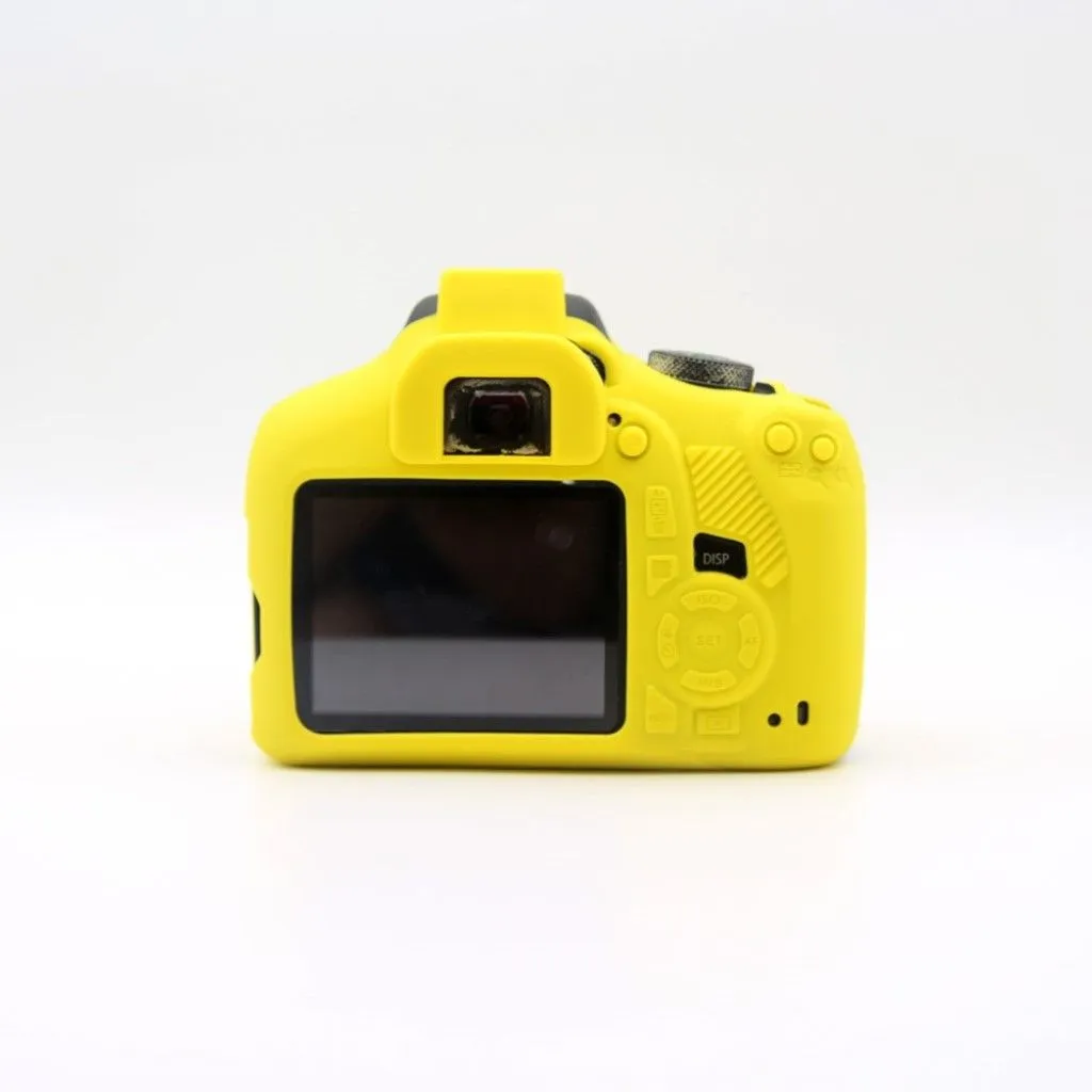 Canon EOS 1500D soft silicone protective case - Yellow