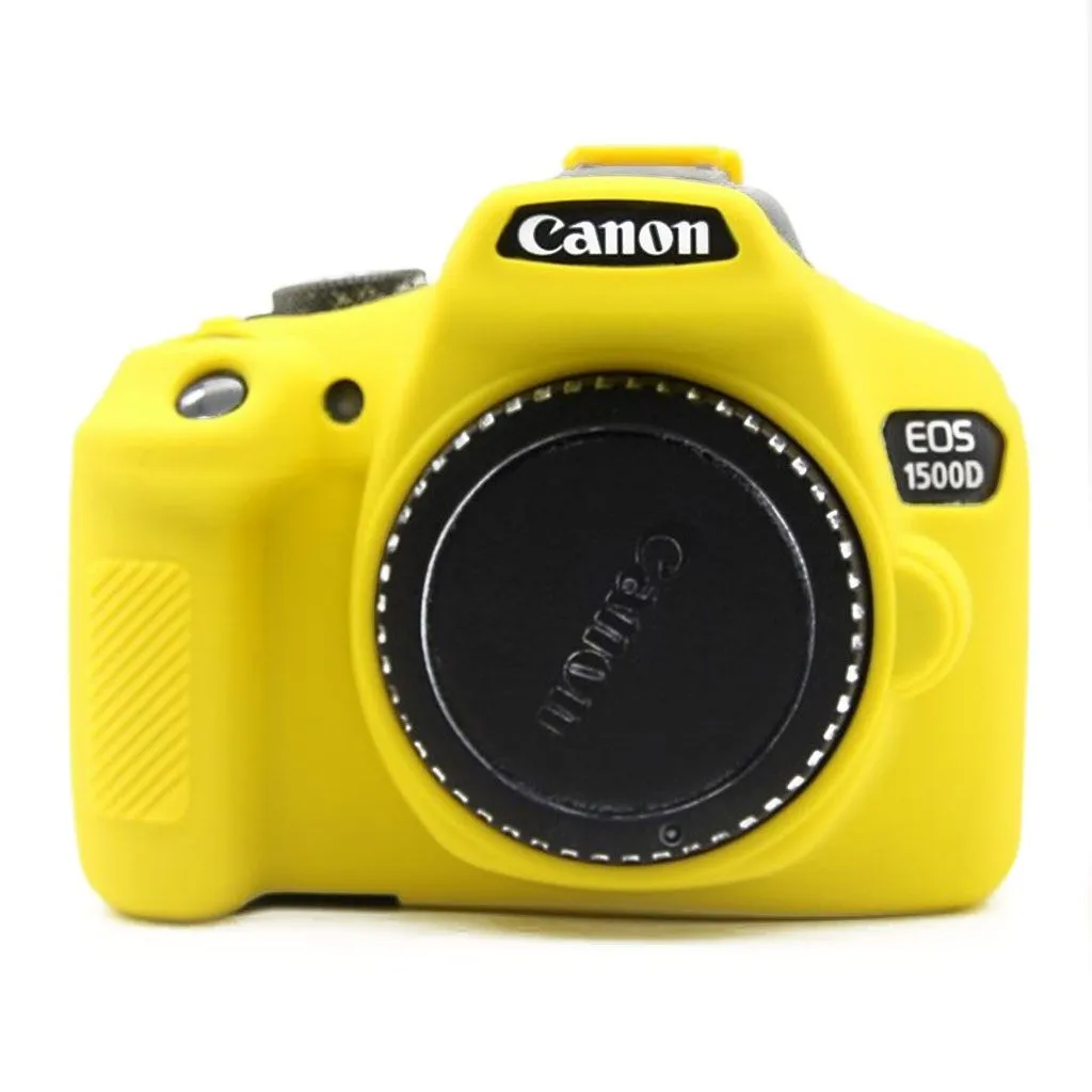 Canon EOS 1500D soft silicone protective case - Yellow