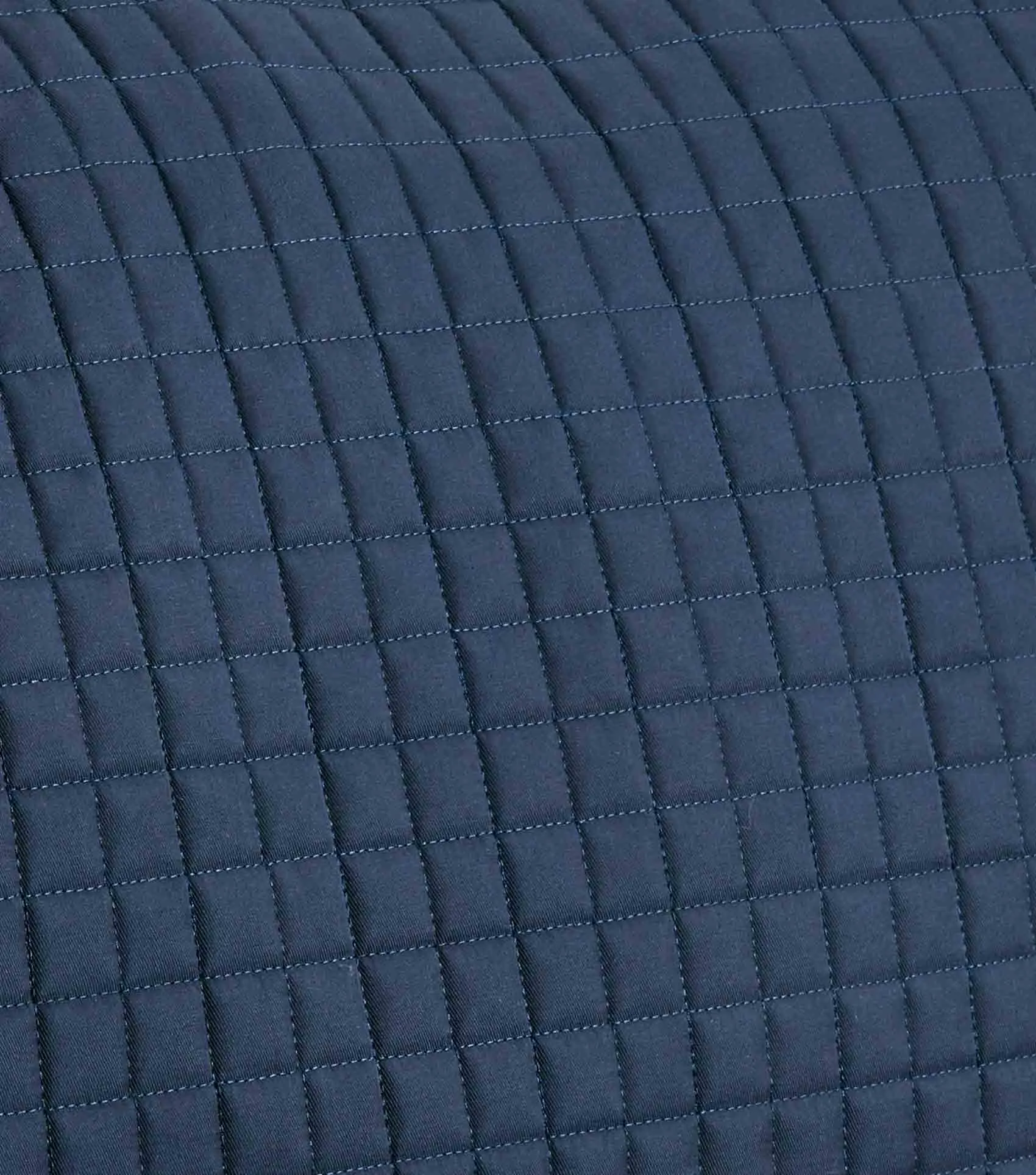 Close Contact European Cotton Saddle Pad - Dressage Square Navy