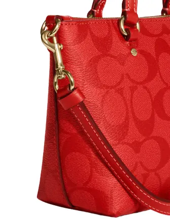 Coach Mini Gallery Crossbody In Signature Canvas