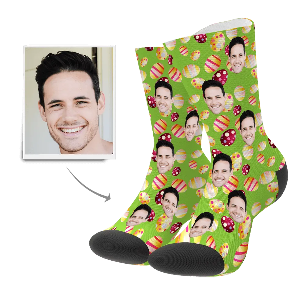 Color Easter Egg Customizedize Face Socks