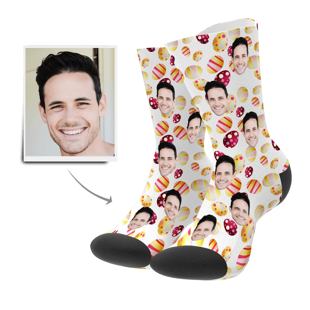 Color Easter Egg Customizedize Face Socks