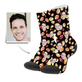 Color Easter Egg Customizedize Face Socks