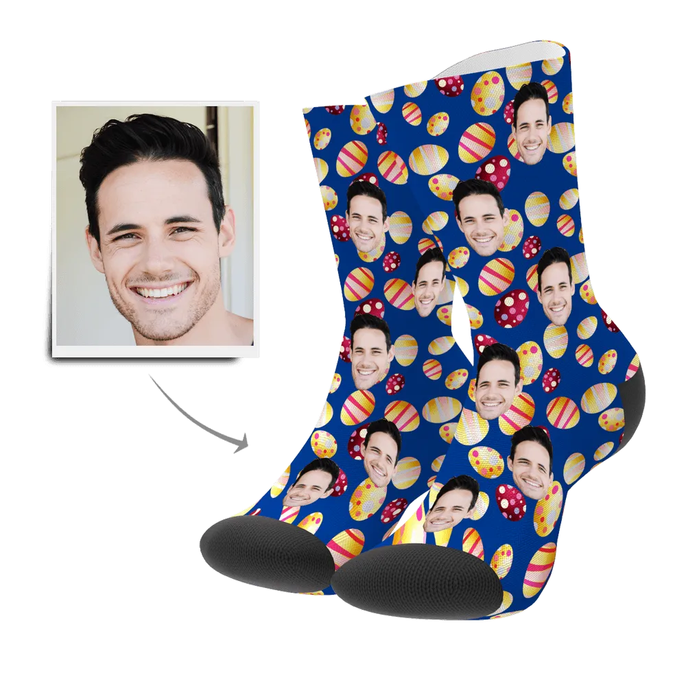 Color Easter Egg Customizedize Face Socks