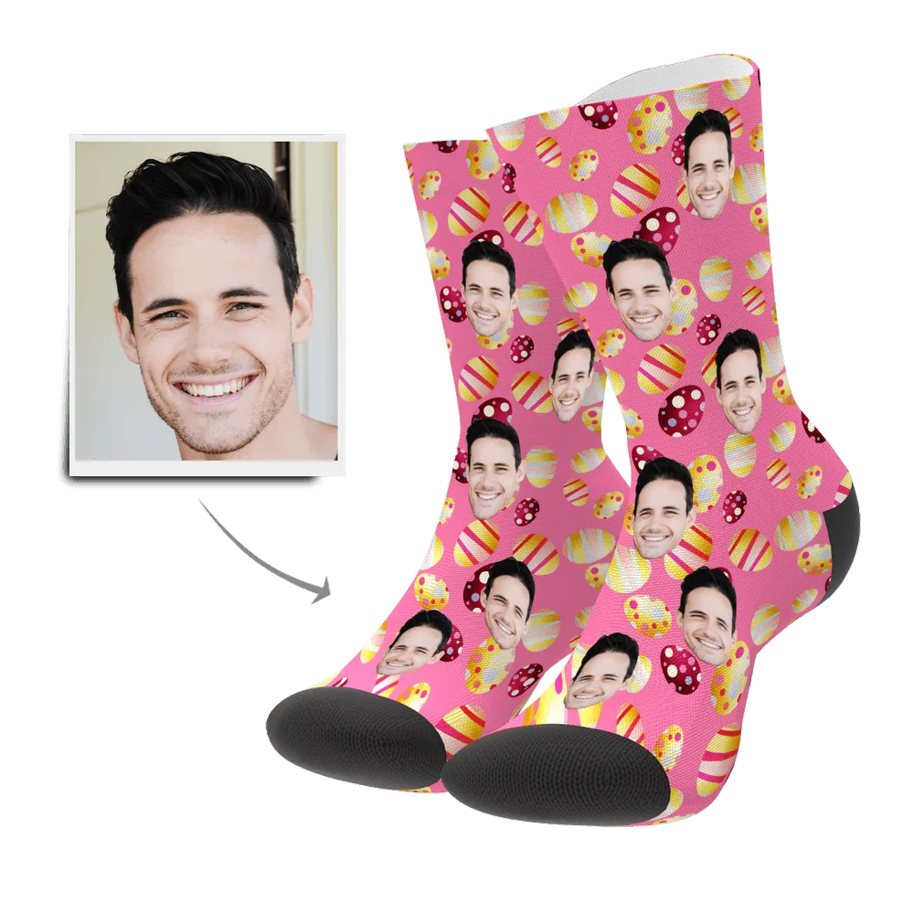 Color Easter Egg Customizedize Face Socks