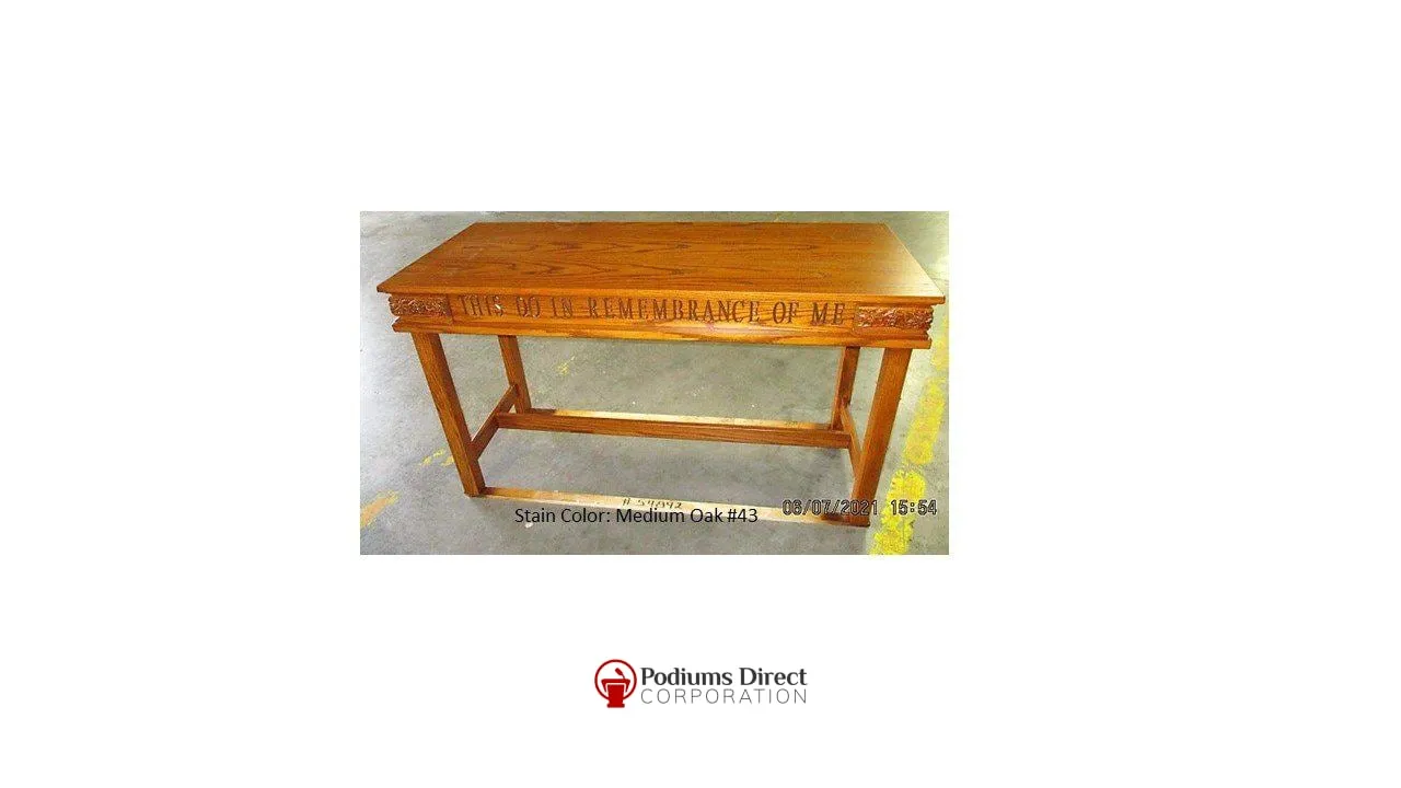 Communion Table NO 505 - FREE SHIPPING!